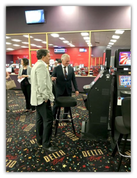 John Oliver, MP for Oakville visiting Delta Bingo & Gaming